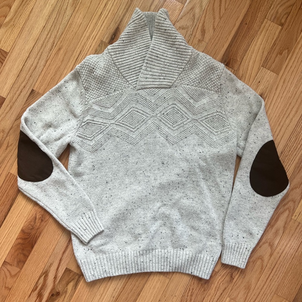 Chaps Elbow Patch Sweater